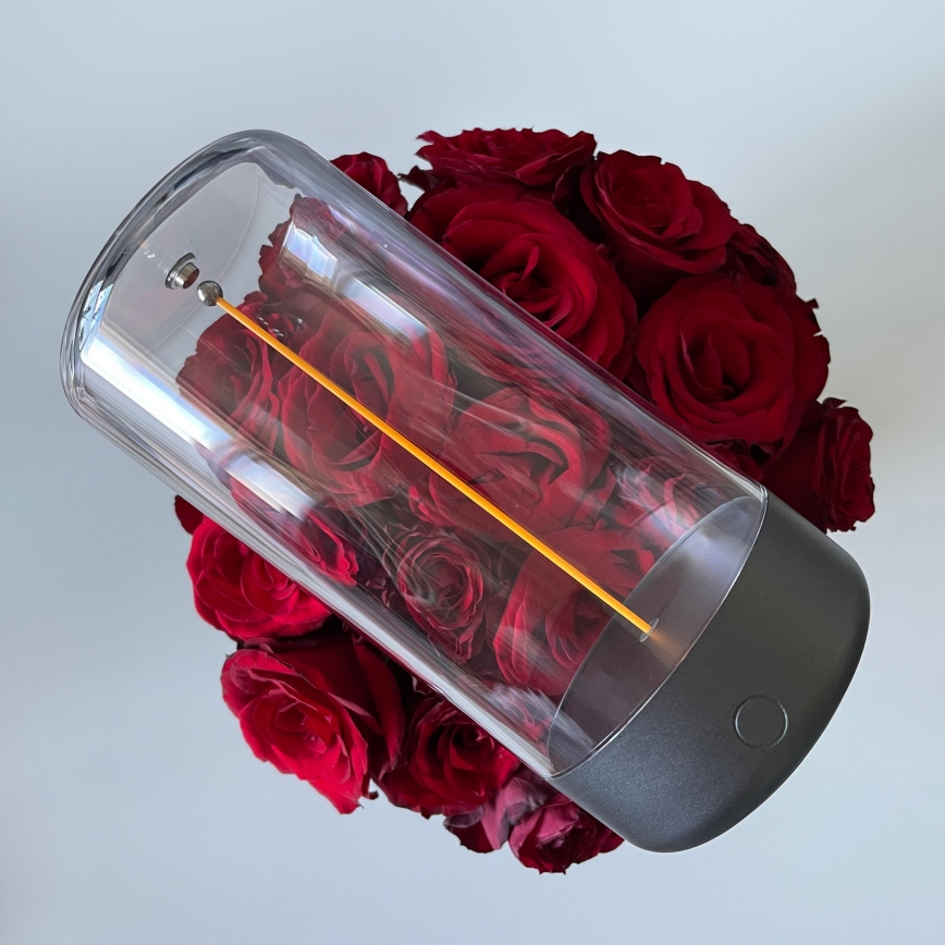 Zuma Line - LED Bordlampe dæmpbar og genopladelig LED/0,5W/230V sort IP54