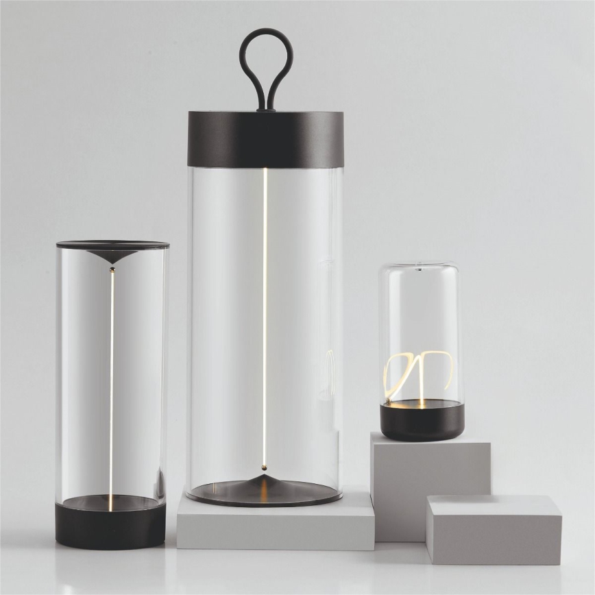 Zuma Line - LED Bordlampe dæmpbar og genopladelig LED/1,2W/230V grå IP54