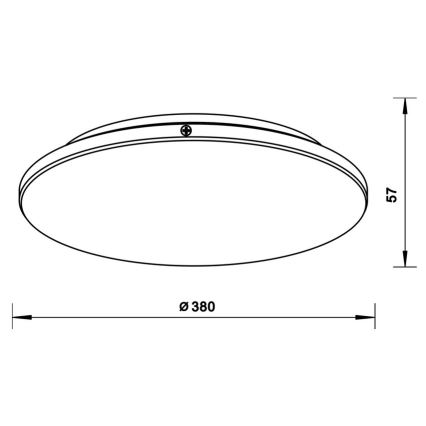 Zuma Line - LED loftlampe LED/24W/230V