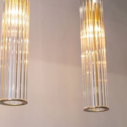 Zuma Line - Pendel med kabelophæng 4xE14/7W/230V guld