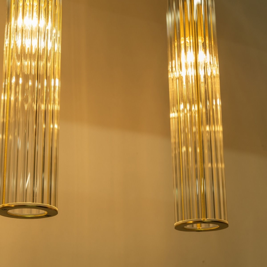 Zuma Line - Pendel med kabelophæng 4xE14/7W/230V guld