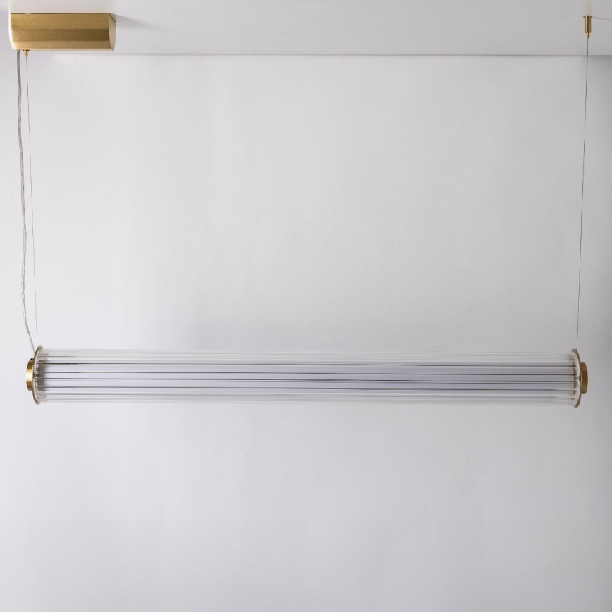 Zuma Line - Dæmpbar LED-lysekrone med wireophæng LED/39W/230V 2700-6500K guld + fjernbetjening