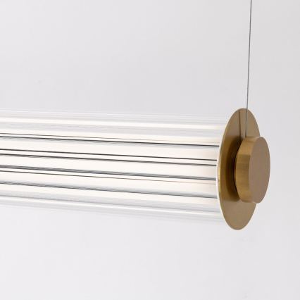 Zuma Line - Dæmpbar LED-lysekrone med wireophæng LED/39W/230V 2700-6500K guld + fjernbetjening
