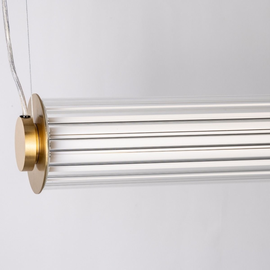 Zuma Line - Dæmpbar LED-lysekrone med wireophæng LED/39W/230V 2700-6500K guld + fjernbetjening