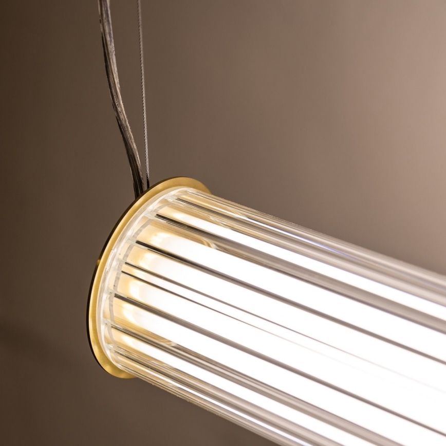 Zuma Line - Dæmpbar LED-lysekrone med wireophæng LED/39W/230V 2700-6500K guld + fjernbetjening