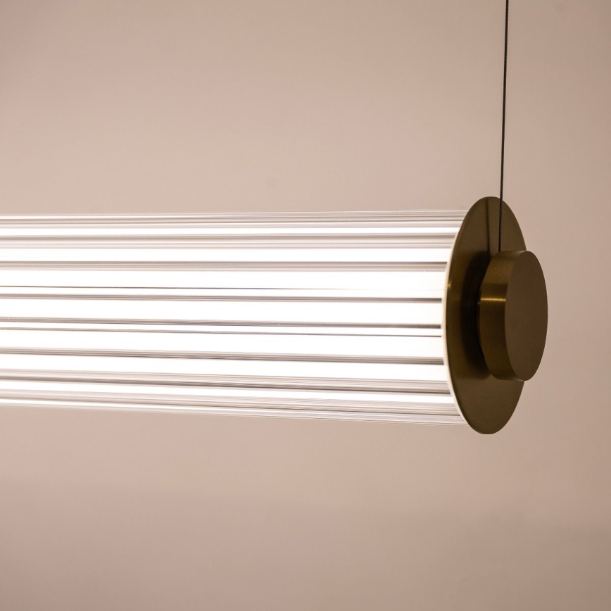 Zuma Line - Dæmpbar LED-lysekrone med wireophæng LED/39W/230V 2700-6500K guld + fjernbetjening