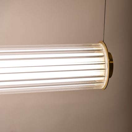 Zuma Line - Dæmpbar LED-lysekrone med wireophæng LED/39W/230V 2700-6500K guld + fjernbetjening