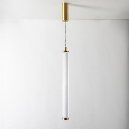 Zuma Line - LED-dæmpbar lysekrone på wire LED/26W/230V 2700-6500K guld + fjernbetjening