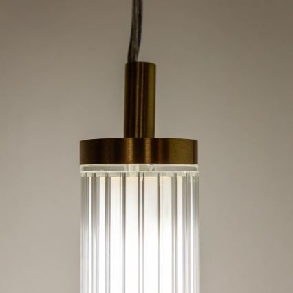 Zuma Line - LED-dæmpbar lysekrone på wire LED/26W/230V 2700-6500K guld + fjernbetjening