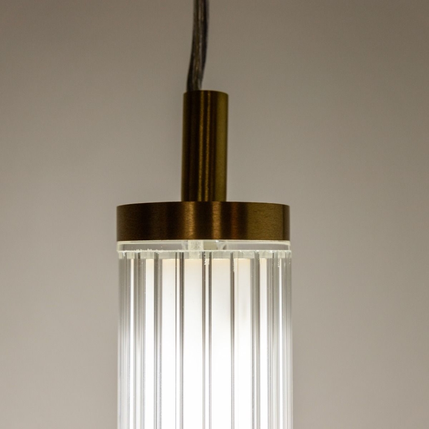 Zuma Line - LED-dæmpbar lysekrone på wire LED/26W/230V 2700-6500K guld + fjernbetjening
