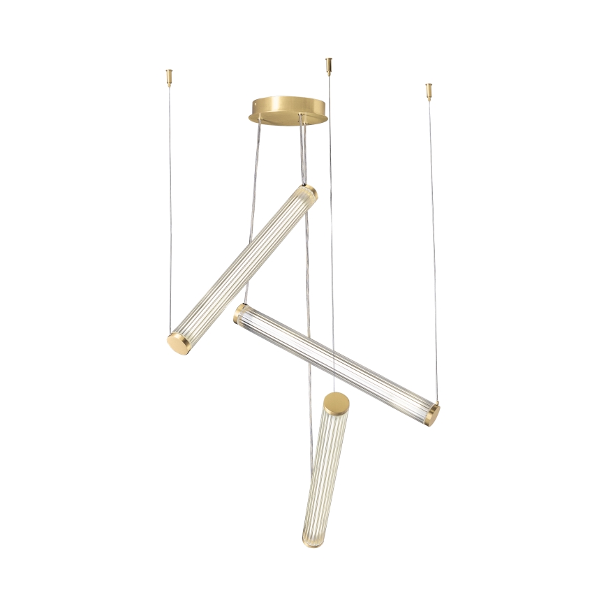 Zuma Line - LED-dæmpbar pendel på kabel LED/64W/230V 2700-6500K guld + fjernbetjening