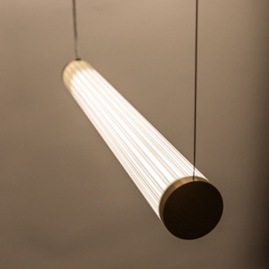 Zuma Line - LED-dæmpbar pendel på kabel LED/64W/230V 2700-6500K guld + fjernbetjening