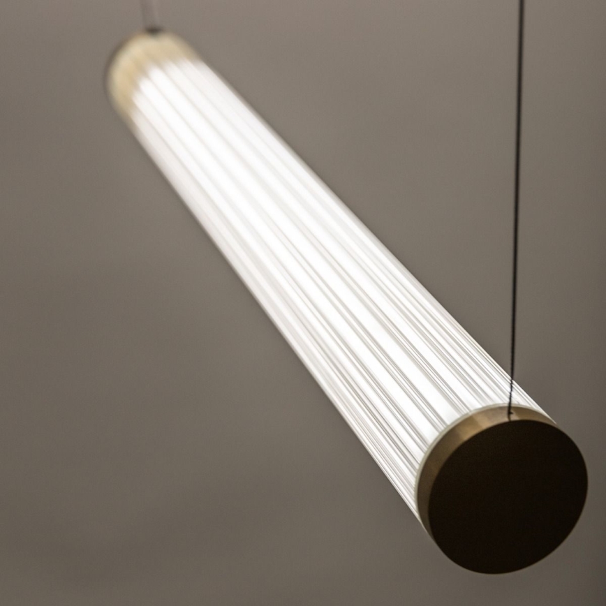Zuma Line - LED-dæmpbar pendel på kabel LED/64W/230V 2700-6500K guld + fjernbetjening