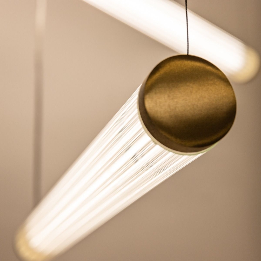 Zuma Line - LED-dæmpbar pendel på kabel LED/64W/230V 2700-6500K guld + fjernbetjening