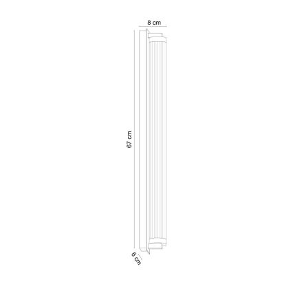 Zuma Line - LED dæmpbar væglampe LED/26W/230V 2700-6500K guld + fjernbetjening
