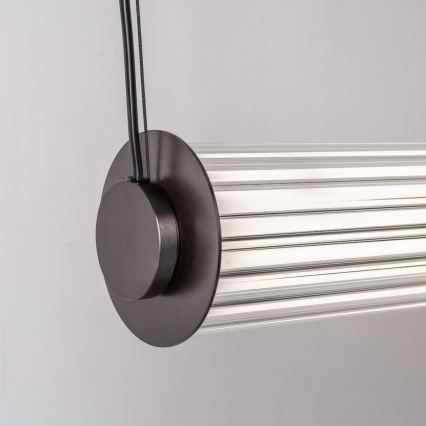 Zuma Line - LED dæmpbar lysekrone på wire LED/39W/230V 2700-6500K sort + fjernbetjening