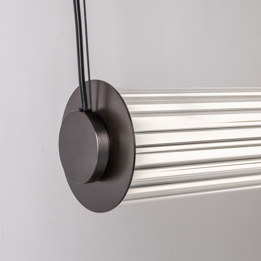 Zuma Line - LED dæmpbar lysekrone på wire LED/39W/230V 2700-6500K sort + fjernbetjening