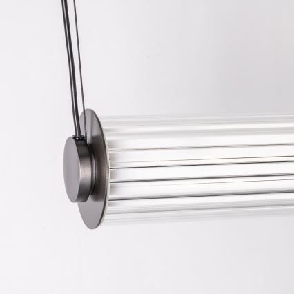 Zuma Line - LED dæmpbar lysekrone på wire LED/39W/230V 2700-6500K sort + fjernbetjening