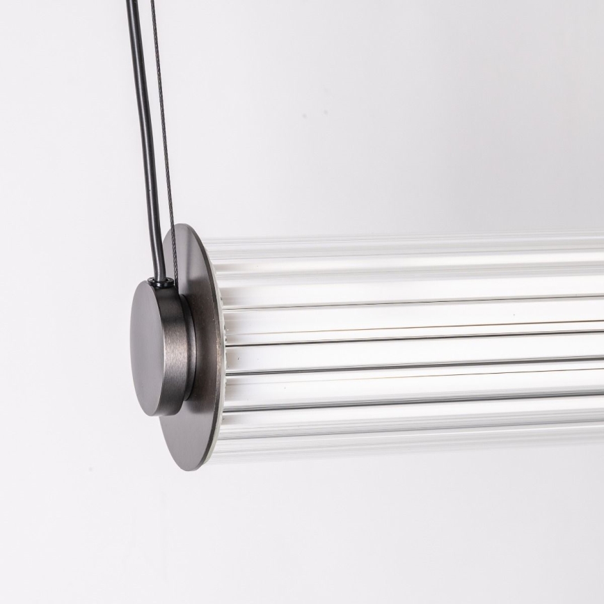 Zuma Line - LED dæmpbar lysekrone på wire LED/39W/230V 2700-6500K sort + fjernbetjening