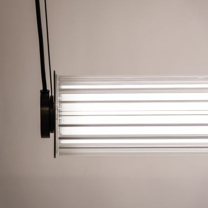 Zuma Line - LED dæmpbar lysekrone på wire LED/39W/230V 2700-6500K sort + fjernbetjening