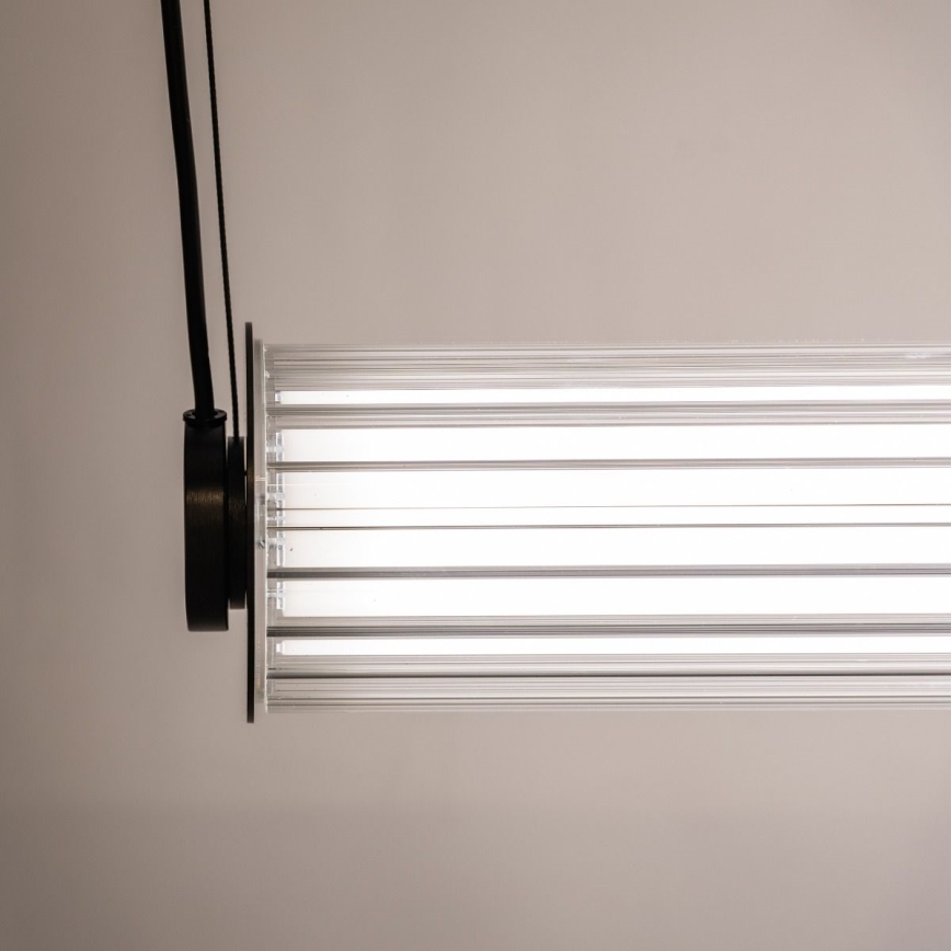 Zuma Line - LED dæmpbar lysekrone på wire LED/39W/230V 2700-6500K sort + fjernbetjening