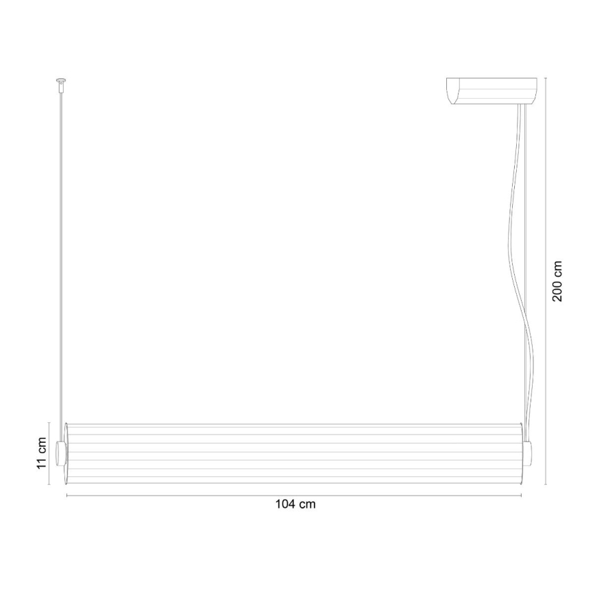 Zuma Line - LED dæmpbar lysekrone på wire LED/39W/230V 2700-6500K sort + fjernbetjening