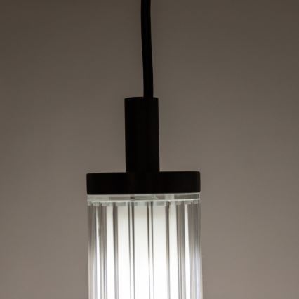 Zuma Line - LED dæmpbar pendel med wireophæng LED/26W/230V 2700-6500K sort + fjernbetjening