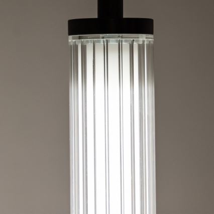 Zuma Line - LED dæmpbar pendel med wireophæng LED/26W/230V 2700-6500K sort + fjernbetjening