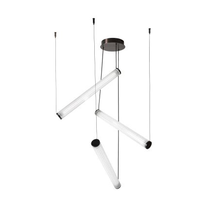 Zuma Line - Dæmpbar LED-pendel med wireophæng LED/64W/230V 2700–6500K sort + fjernbetjening