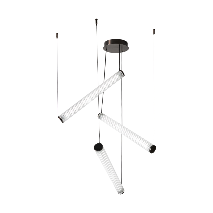 Zuma Line - Dæmpbar LED-pendel med wireophæng LED/64W/230V 2700–6500K sort + fjernbetjening