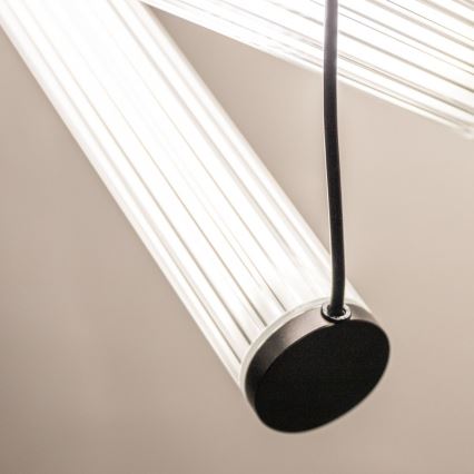Zuma Line - Dæmpbar LED-pendel med wireophæng LED/64W/230V 2700–6500K sort + fjernbetjening