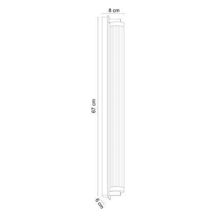 Zuma Line - Dæmpbar LED-væglampe LED/26W/230V 2700-6500K sort + fjernbetjening