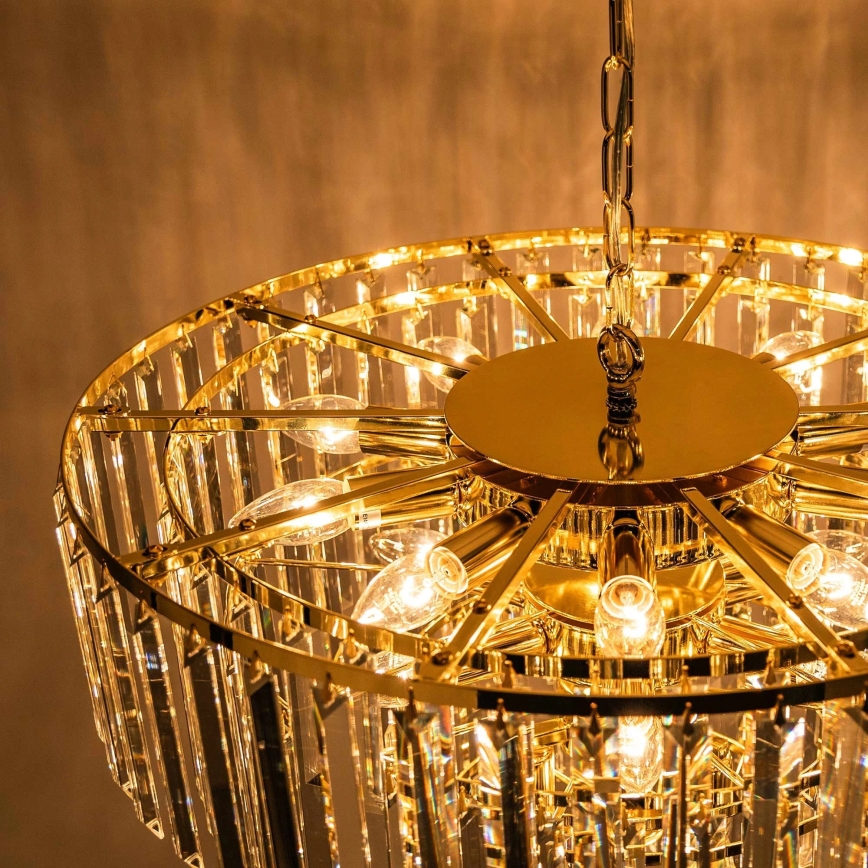 Zuma Line - Lysekrone på kæde 20xE14/40W/230V guld