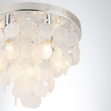 Zuma Line - Loftlampe 5xE14/40W/230V skinnende krom