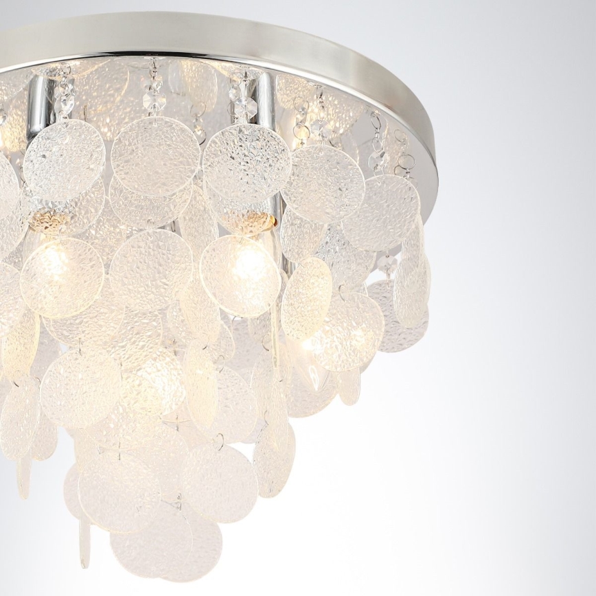Zuma Line - Loftlampe 5xE14/40W/230V skinnende krom