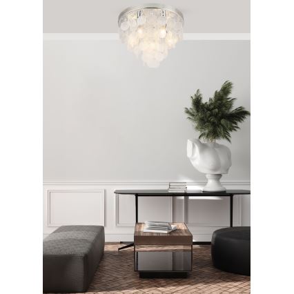 Zuma Line - Loftlampe 8xE14/40W/230V skinnende krom