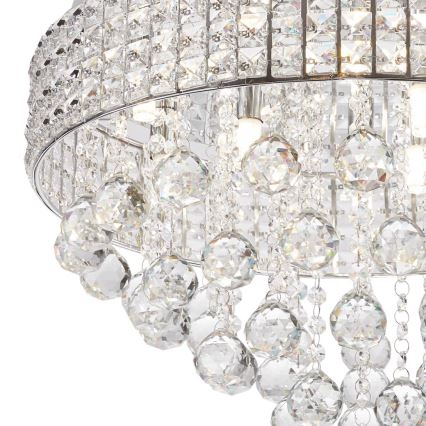 Zuma Line - Loftlampe 9xG9/25W/230V diameter 50 cm skinnende krom