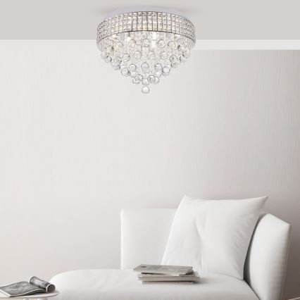 Zuma Line - Loftlampe 6xG9/25W/230V diameter 40 cm skinnende krom
