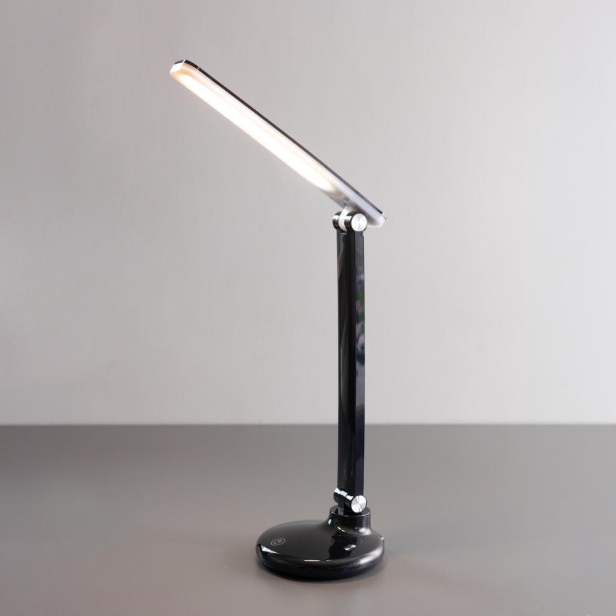 Zuma Line - Genopladelig LED bordlampe LED/6W/1200 mAh 3000/4500/6000K CRI 90 sort