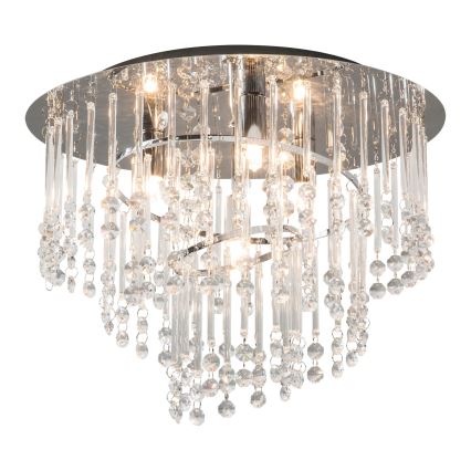 Zuma Line - Loftlampe 4xG9/25W/230V Ø 35 cm, blank krom / klart glas
