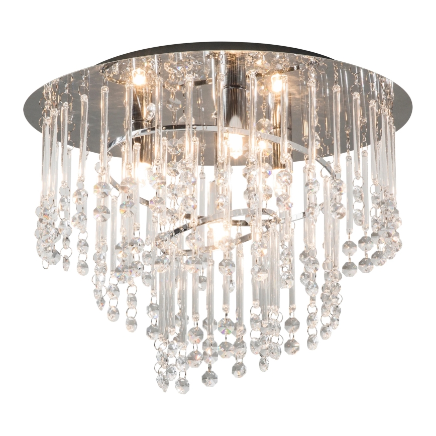 Zuma Line - Loftlampe 4xG9/25W/230V Ø 35 cm, blank krom / klart glas