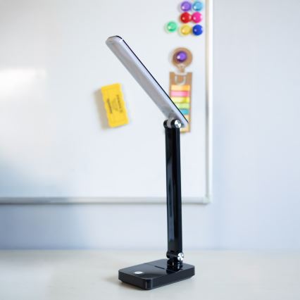 Zuma Line - Genopladelig LED bordlampe LED/8W/1200 mAh 3000/4500/6000K CRI 90 sort