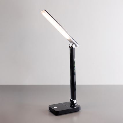 Zuma Line - Genopladelig LED bordlampe LED/8W/1200 mAh 3000/4500/6000K CRI 90 sort