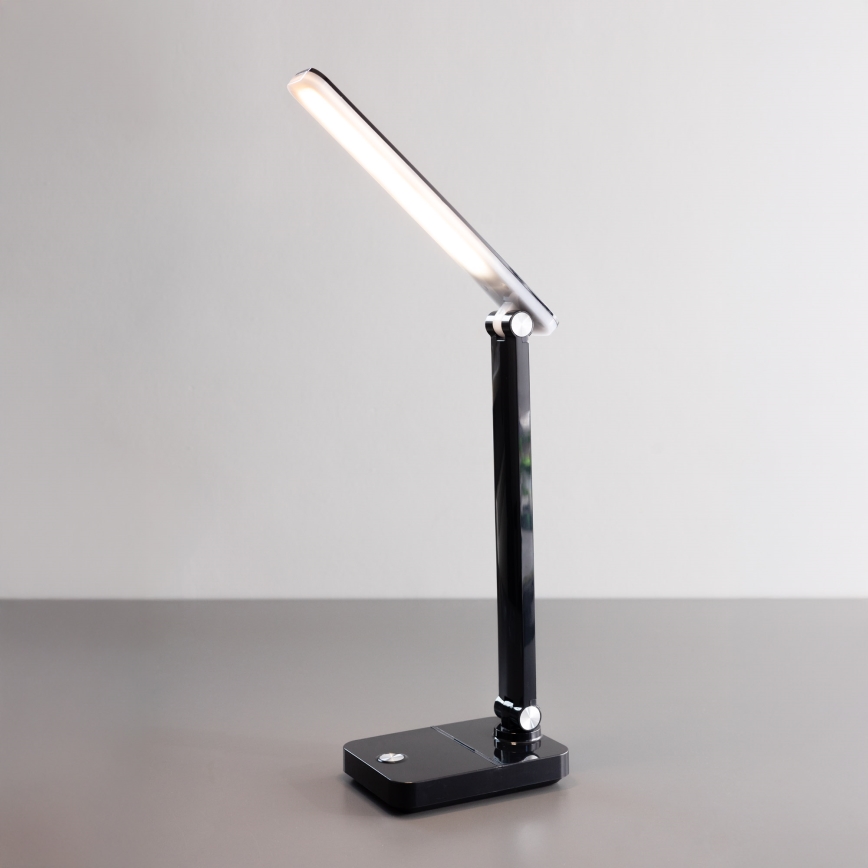 Zuma Line - Genopladelig LED bordlampe LED/8W/1200 mAh 3000/4500/6000K CRI 90 sort