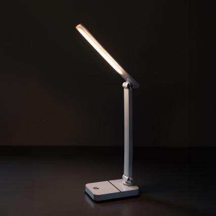 Zuma Line - Genopladelig LED bordlampe LED/8W/1200 mAh 3000/4500/6000K CRI 90 hvid