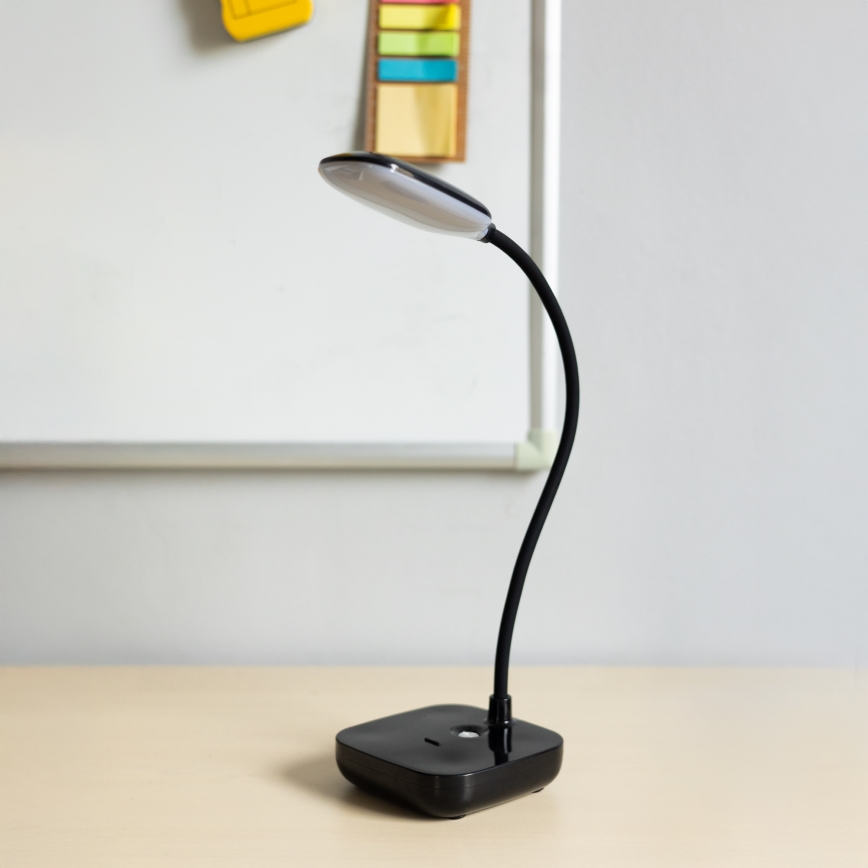 Zuma Line - LED Genopladelig bordlampe LED/7W/1200 mAh 3000/4500/6000K sort