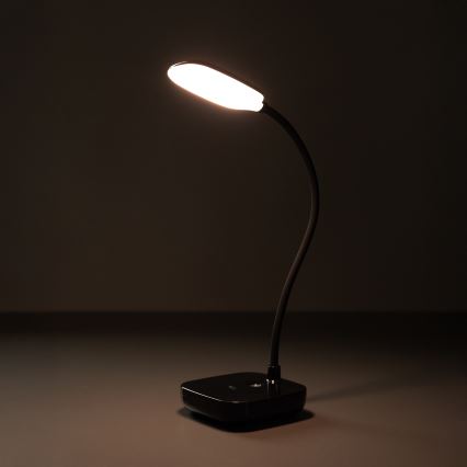 Zuma Line - LED Genopladelig bordlampe LED/7W/1200 mAh 3000/4500/6000K sort