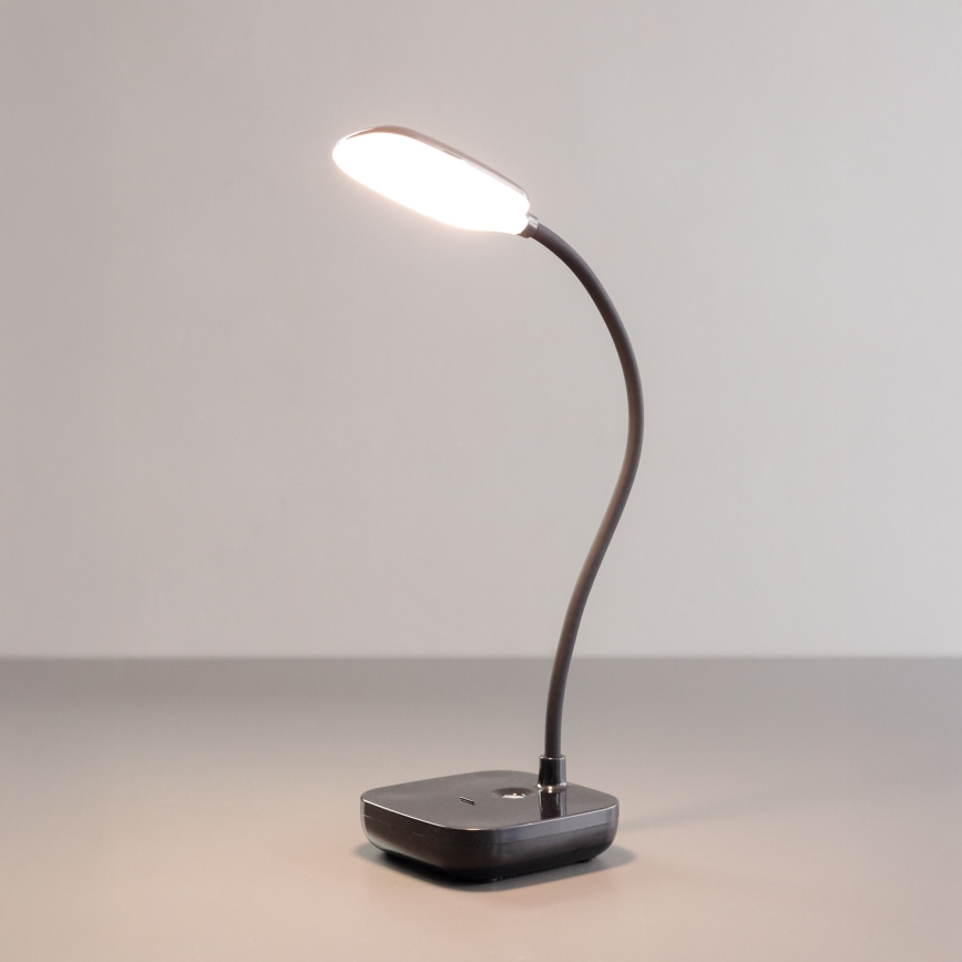 Zuma Line - LED Genopladelig bordlampe LED/7W/1200 mAh 3000/4500/6000K sort
