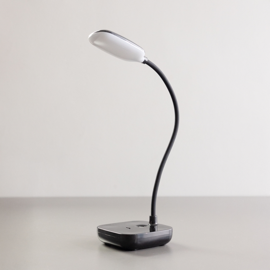 Zuma Line - LED Genopladelig bordlampe LED/7W/1200 mAh 3000/4500/6000K sort