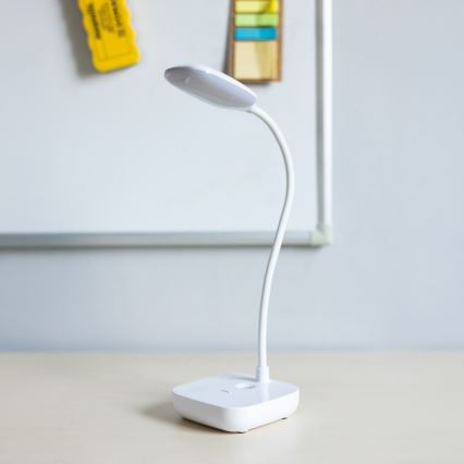 Zuma Line - Genopladelig LED bordlampe LED/7W/1200 mAh 3000/4500/6000K CRI 90 hvid